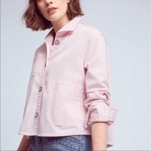 Chino Anthropologie Cotton Collared Jacket Office